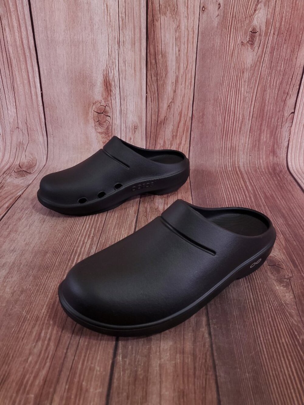 Oofos Oocloog Recovery Clogs Unisex W8 M6 Slip On Comfort Mules Shoes Black